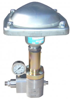 High pressure control valve - Pneumatic regulator